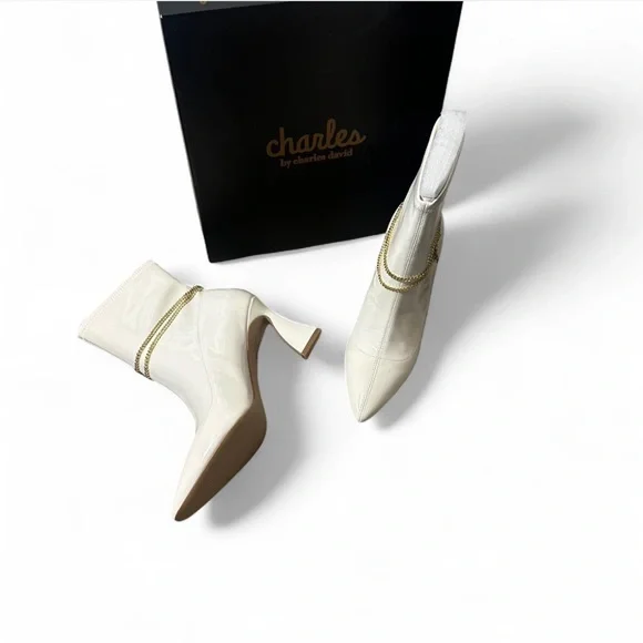 Chain Pointed Toe Bootie - Picture 3 of 16